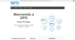 Desktop Screenshot of grupoproingec.com